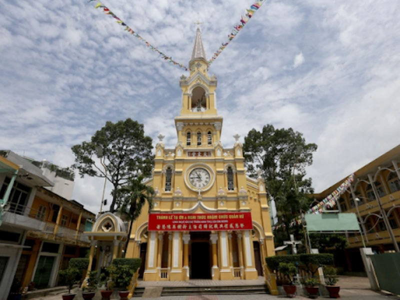 Nhà thờ Cha Tam mang phong cách người Hoa