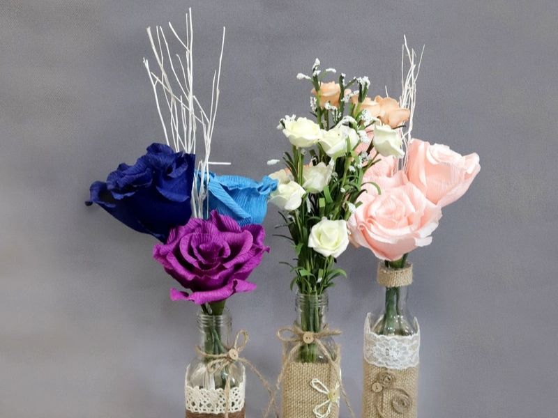 Ý tưởng làm quà handmade tặng vợ - Hoa handmade