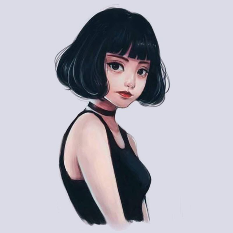 Short hair girl profile picture