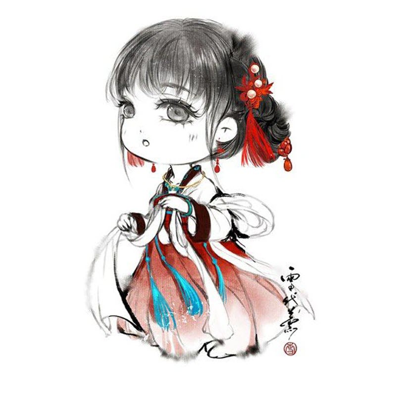 Very beautiful ancient chibi avatar