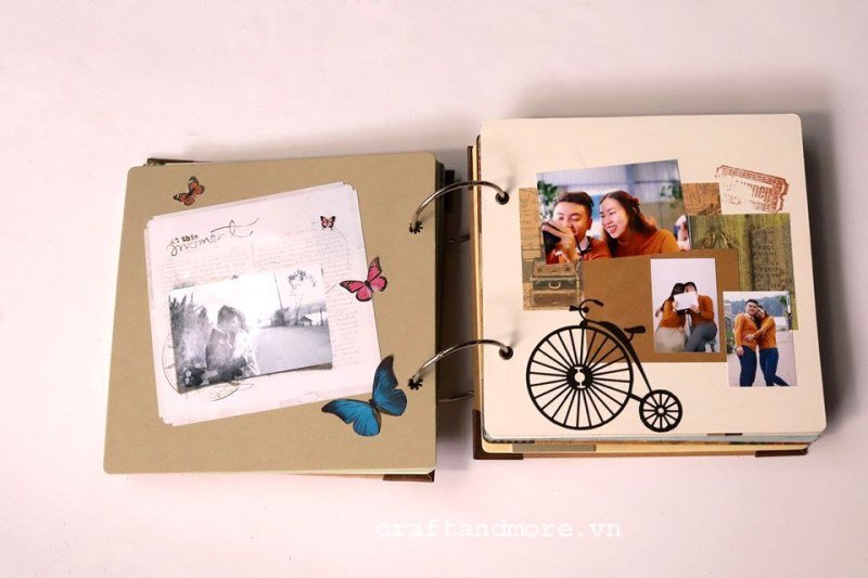 Dịch vụ làm & trang trí scrapbook album ảnh handmade theo yêu cầu [đặc  biệt] Craft & More Vietnam