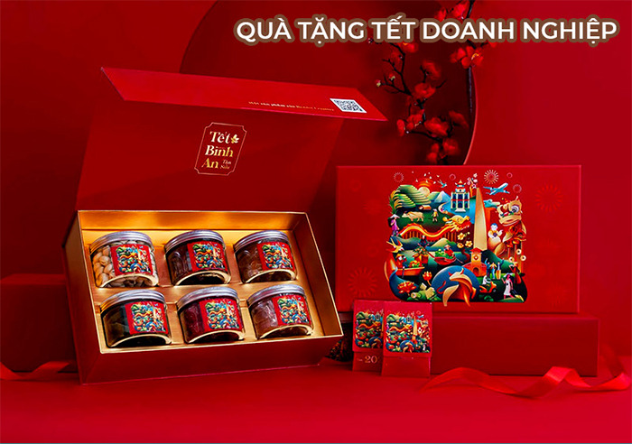 20+ Mẫu quà Tết doanh nghiệp, Công ty đối tác đẹp ý nghĩa