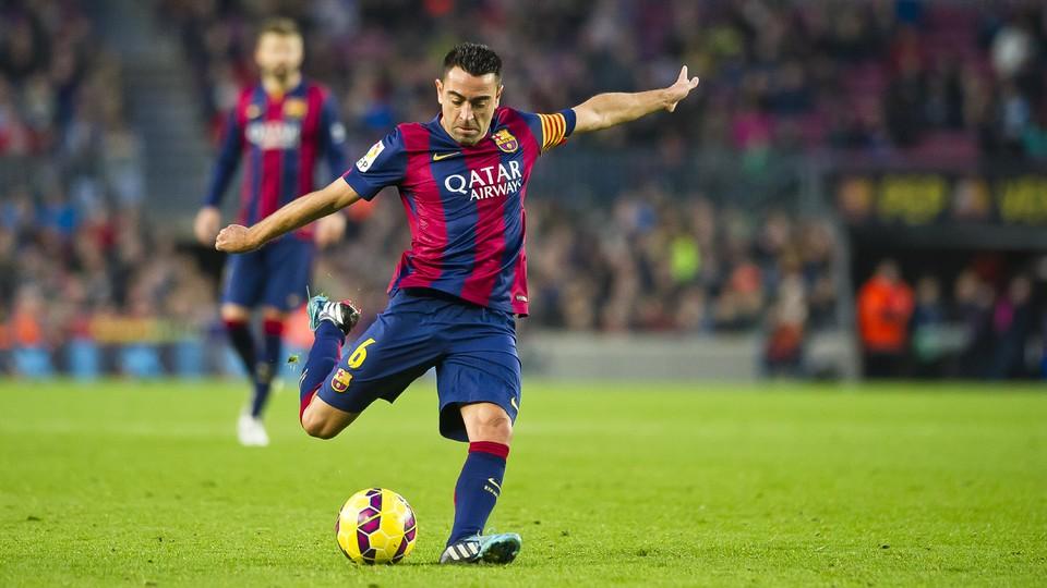 Xavi Hernández trong màu áo FC Barcelona